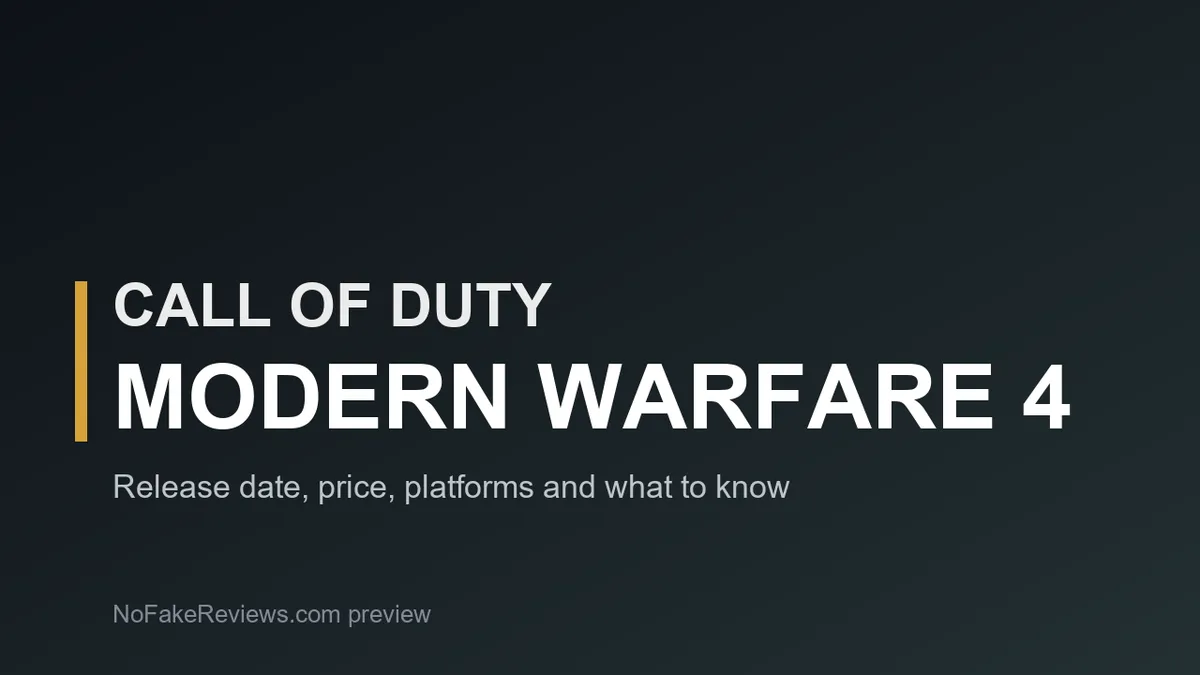 Title card for Call of Duty Modern Warfare 4